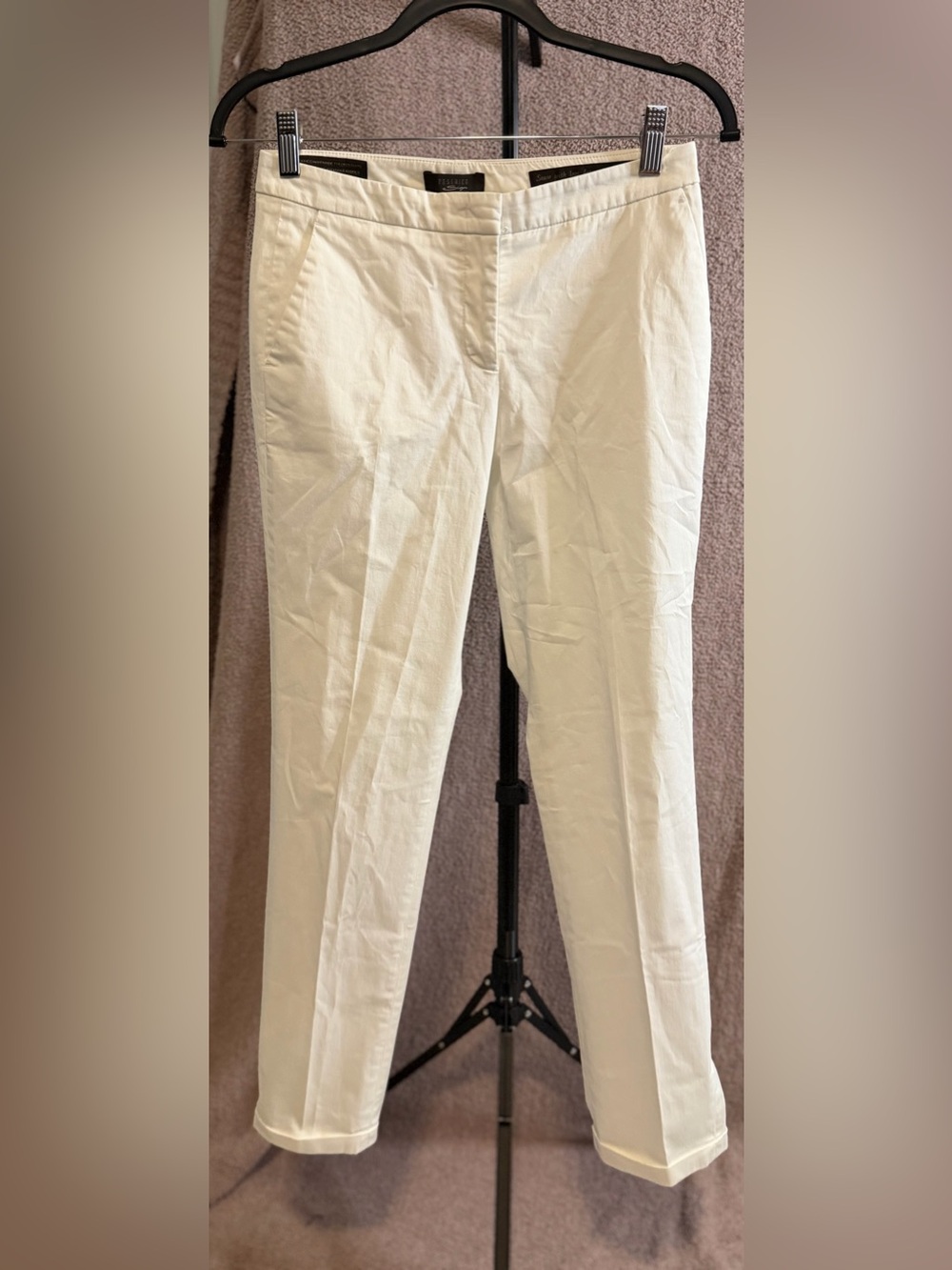 Peserico Sign White Tailored Pants IT 38 US 2 Made in Italy